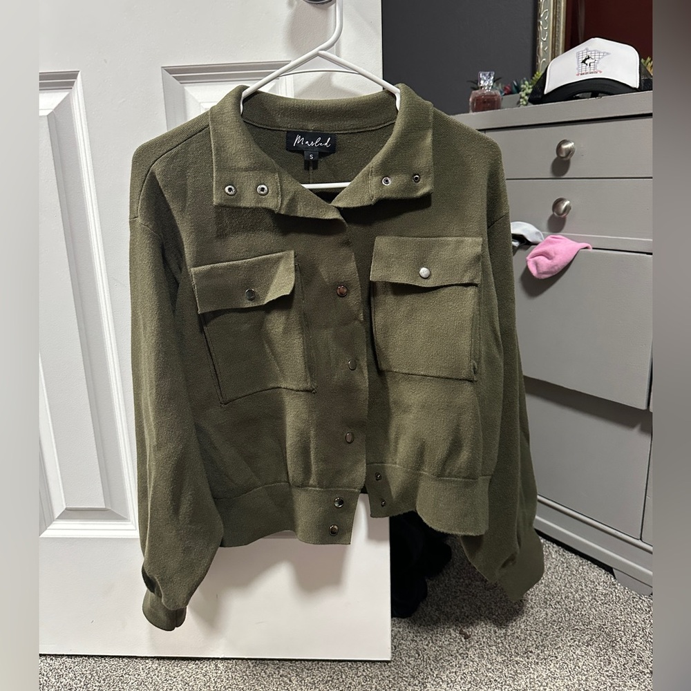 Marled Olive Jacket